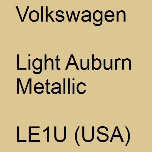 Volkswagen, Light Auburn Metallic, LE1U (USA).